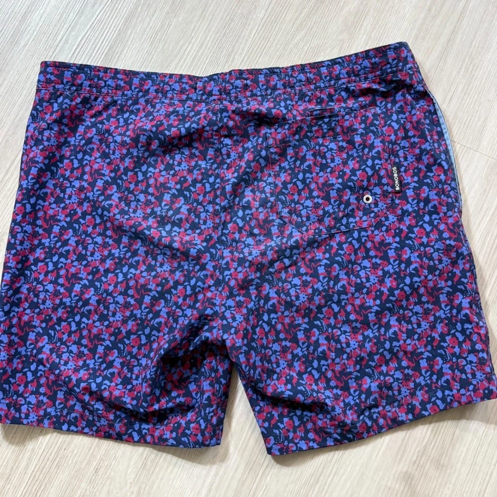 Bonobos Mens Floral Swim Trunks Purple Red 7 Inch Inseam BSM10930N Medium